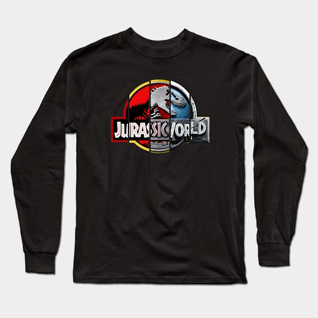 Jurassic World logo evolution. Birthday party gifts. Officially licensed merch. Perfect present for mom mother dad father friend him or her Long Sleeve T-Shirt by SerenityByAlex